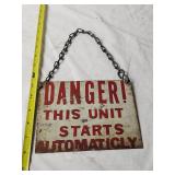 Vintage Metal Sign 7'W×5.5'H