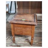 Wooden Primitive Potty 16'H