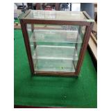 Antique wood & glass display cabinet,13'x7.5'x15'