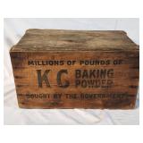 KC Baking Powder Wood Advertising Box 17'×9'×11'