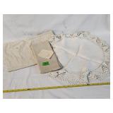 Linen Towel, Feed Sack, Doiley