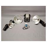 Argus seventy-five video camera, flash holders
