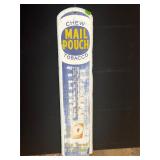 Vintage MailPouch Tobacco Thermometer