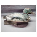 Antique wooden duck decoy 15' long
