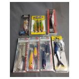 7 Packs of new fishing lures, storm, spooltek,