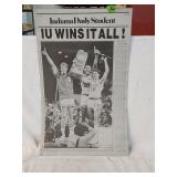 1987 Metal Indiana Daily Student 22'×13.5'