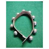 Sleigh bells on leather belt