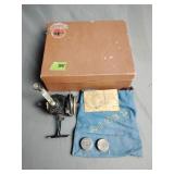 Airex Apache reel with box, carry bag, luzzy wire,