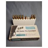 Spent 30-06 shell casings in Hawthorne box,