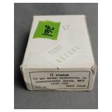 Box of 7.9mm (8mm Mauser) M75 Sniper ammunition