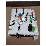 8 assorted vintage shinner lures, inc.