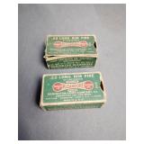 2 partial boxes of vintage remington.22 caliber