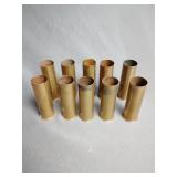 10 full brass 12 gauge casings, Alcan, Remington,