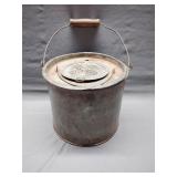 Vintage galvanized metal minnow bucket