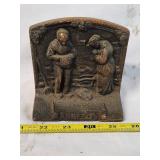 Cast Iron Bookends 4'H