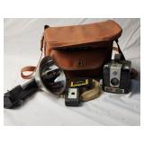 Kodak Brownie Hawkeye Camera and Bag