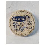 Antique Metal Griffin Hook Container (no hooks)