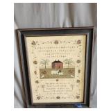 Alphabet farm print in frame 15'x19'
