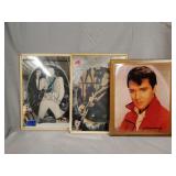 Elvis photo plaque 9'x12', 2- Elvis mirror frames