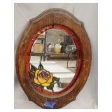 Art glass mirror in frame 10'x16'