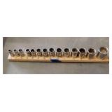 Set of 1/2' drive standard sockets