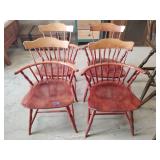 4- Dining chairs 24' tall, 12' seat