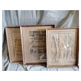 3- Reproduction advertisements in frames 12'x15'