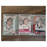3- Autographed NASCAR cards