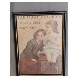 Van Houtens Cocoa framed print 9'x12'