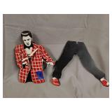 Elvis clock, two pieces