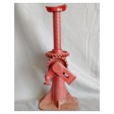 Cast iron screw jack, marked No. 18