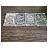 4 NASCAR collector cards, Dale Earnhardt,