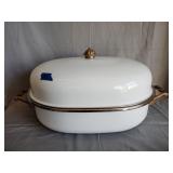 Enamel serving pan/roaster 18'x7'
