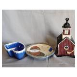 Warren Kimble soap dispenser, Hausenware mitten