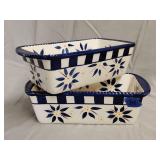 2- Temp-Tations Old World 1.75 quart dishes