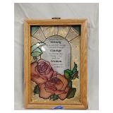 Serenity prayer glass art 7'x10'