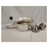 Food mill, biscuit cutters