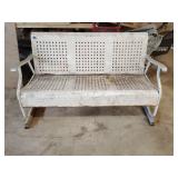 Vintage metal porch glider