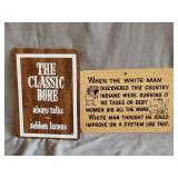 2- Plaque style signs