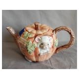 Fitz and Floyd teapot 9'x5'