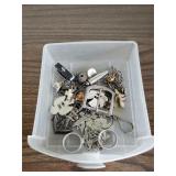 Assorted jewelry and buckles