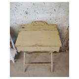 School desk, folds down 22'x17'x26'