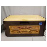 Slice O' Life vintage metal bread box 17.5'x10'x9'