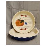 Emile Henry ceramic pie plate 12', Sonoma pie pan