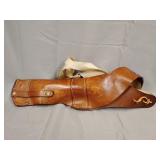 Leather gun holster