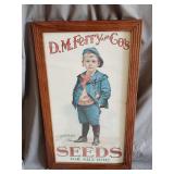 D.M. Ferry and Co. Seeds print in frame 15'x26'