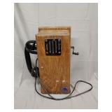 Magnetic wall crank telephone