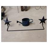 Rustic star decor 23', water can decor 10'