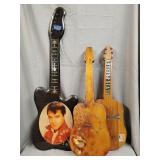 3- Elvis Presley guitar clocks 23',24',31'