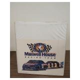 Folder of NASCAR posters, some autographed